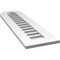 Ekena Millwork Round Top Surface Mount PVC Gable Vent: Functional, w/ 3-1/2"W x 1"P Standard Frame, 12"W x 42"H GVPRT12X4201SF - alternate 5